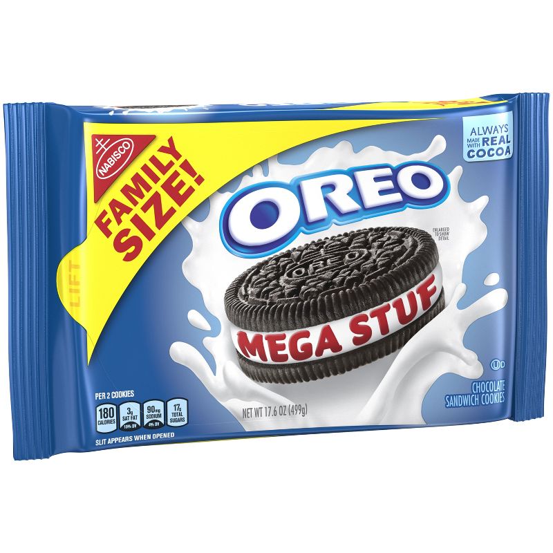 Oreo Mega Stuf Family Size Sandwich Cookies - 17.6oz