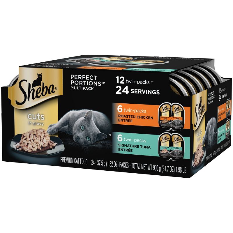Sheba Perfect Portions Chicken and Tuna Wet Cat Food - 12ct
