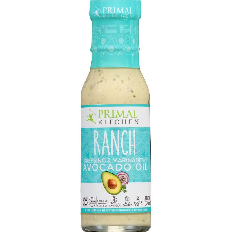 Primal Kitchen Dairy-Free Ranch Dressing with Avocado Oil - 8fl oz
