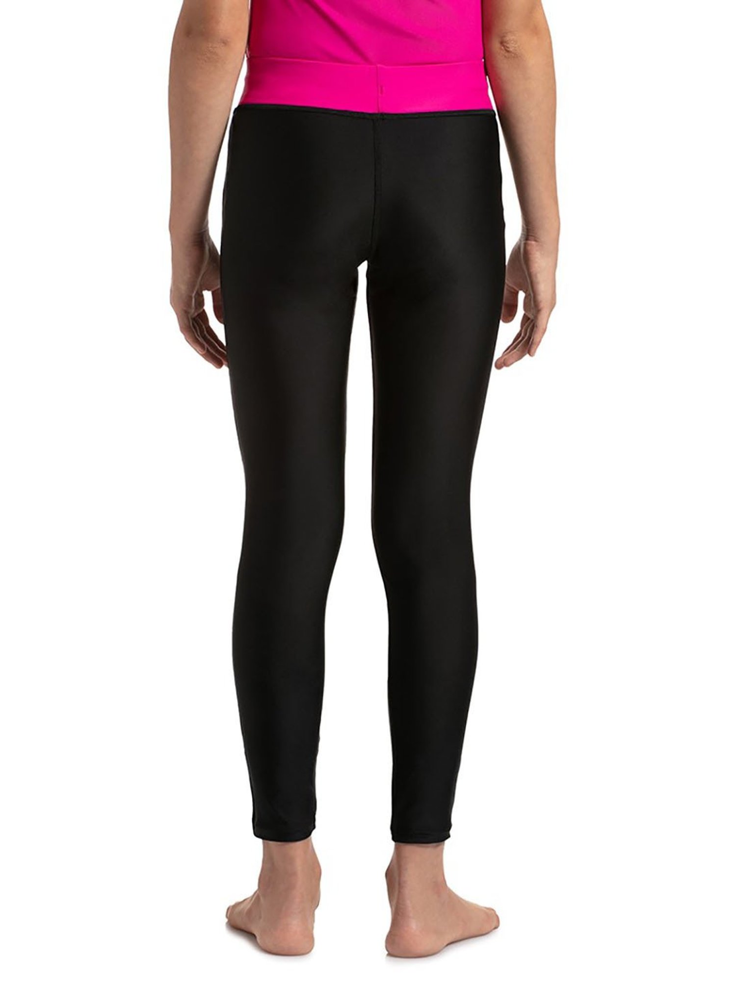 Speedo Kids Black Solid Swim Leggings