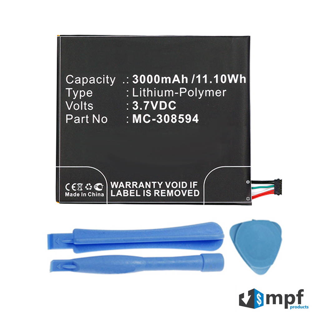 3000mAh MC-308594 Battery Replacement for Amazon Kindle Fire 7 Gen 5 2015 SV98LN with Installation Tools