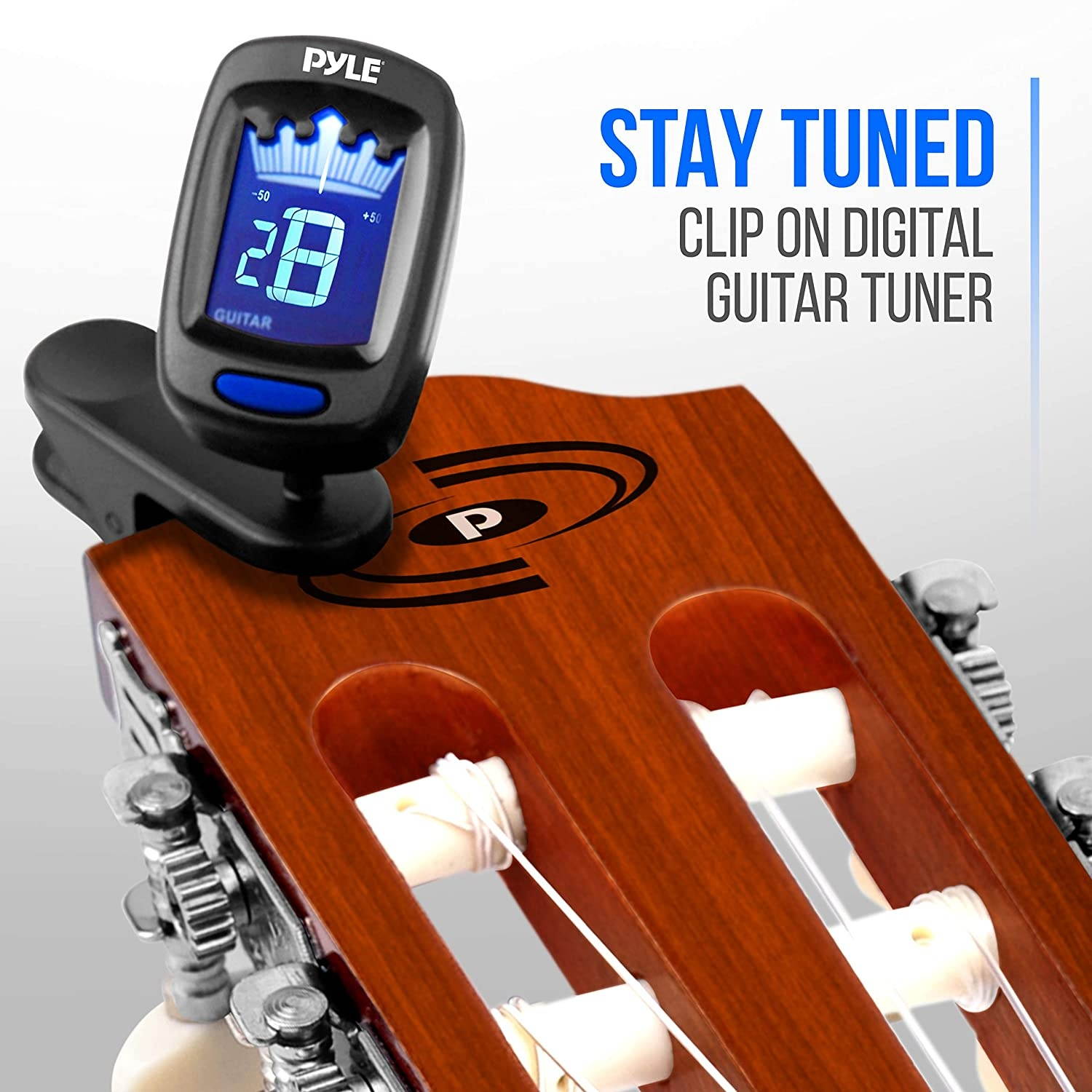 Beginner 30&rdquo; Classical Acoustic Guitar - 1/4 Junior Size 6 String Linden Wood Guitar w/ Gig Bag, Tuner, Nylon Strings, Picks, Strap, For Beginners, Adults - Pyle PGACLS30