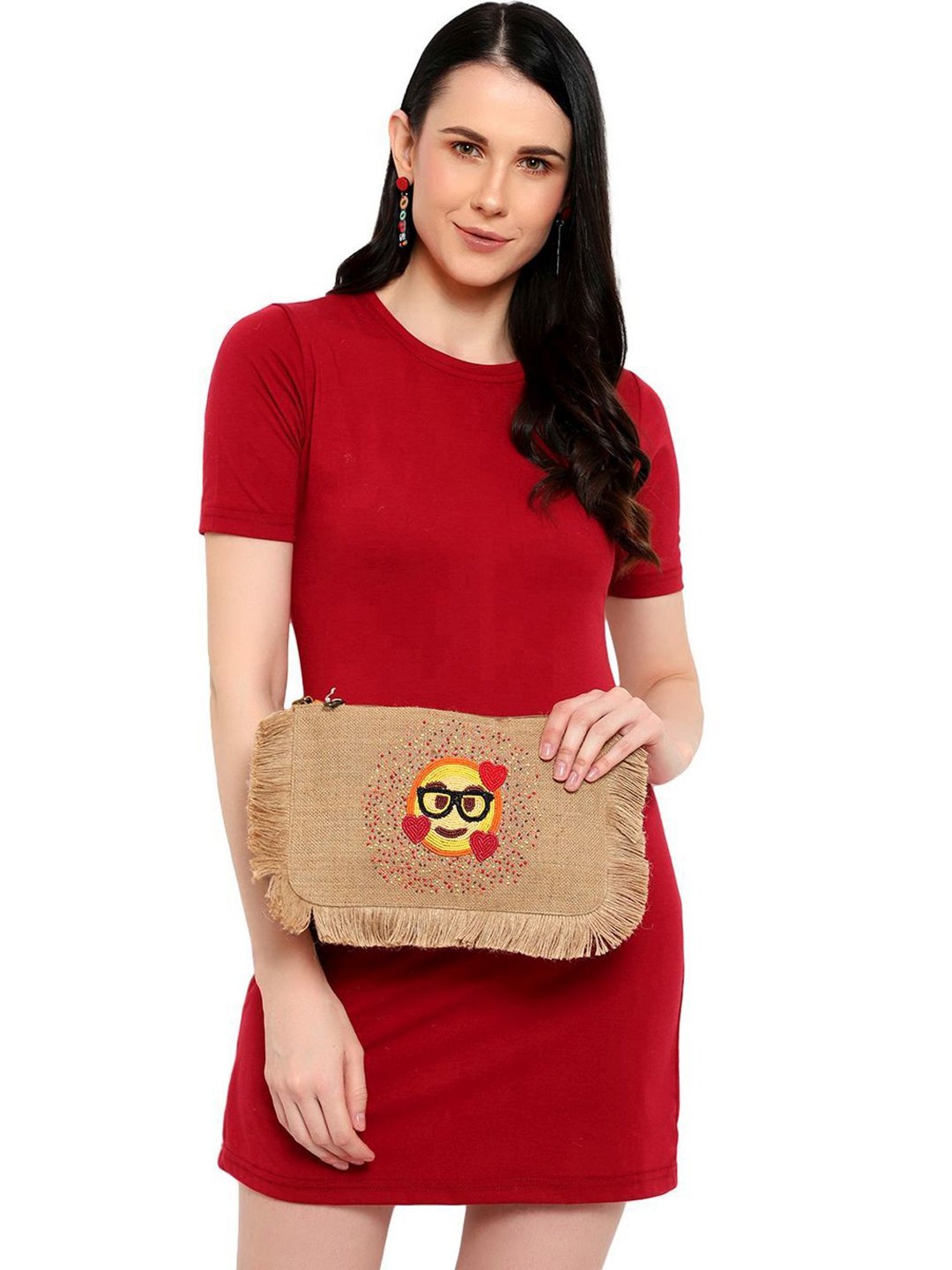 Spice Art Beige Clutch
