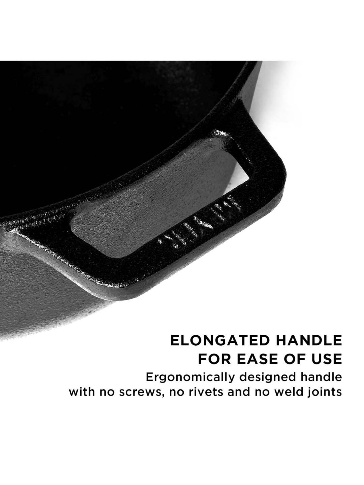 Meyer Pre-Seasoned Cast Iron Dutch Oven/Sauteuse With Glass Lid, 24cm