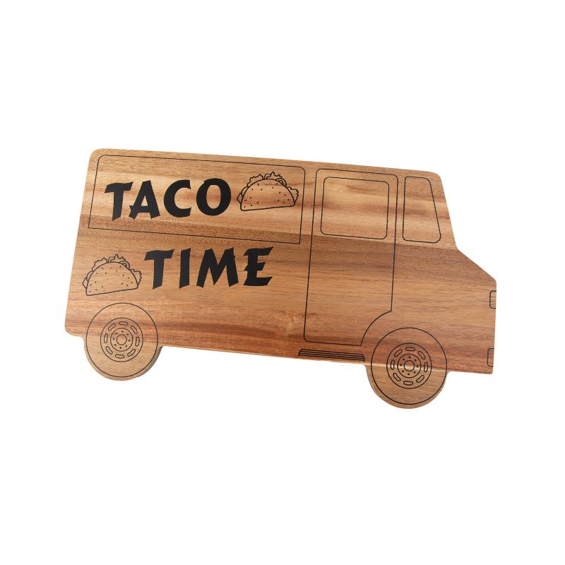 17" x 9" Acacia Taco Truck Serving Board - Thirstystone