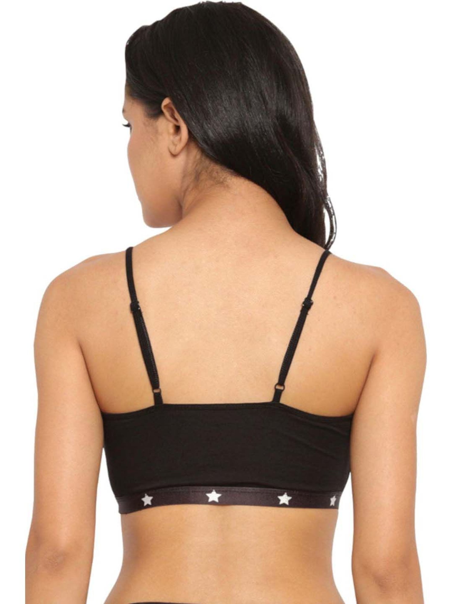 N-Gal Black & White Bralette Bras - Pack Of 2