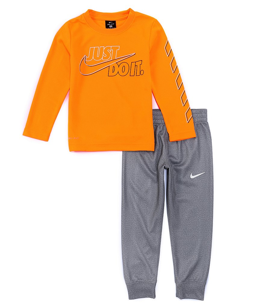 Nike Little Boys 4-7 Long-Sleeve JDI Thermal Tee & Pant Set