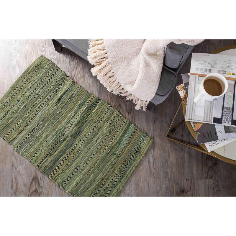 24"x36" Chindi Kitchen Rug Olive - Design Imports