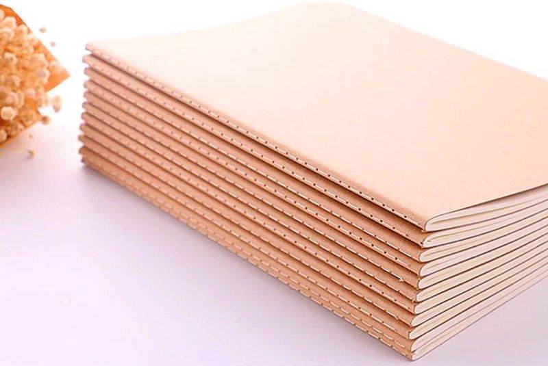 6pcs Travelers' Notebook Thread-bound Journal Diary Memo Pad,A5 Size & 30 sheets(Ruled Pages)