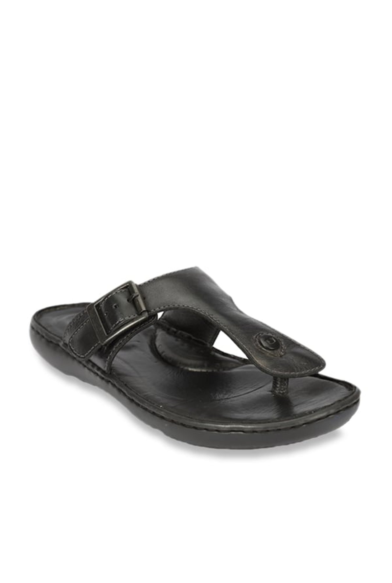 Florsheim LEWIS Black T-Strap Sandals