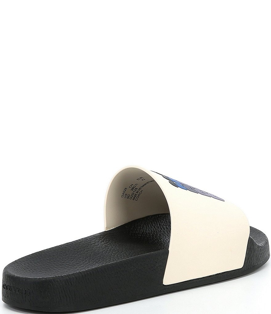 COACH Men's Coach Brand Pool Slides