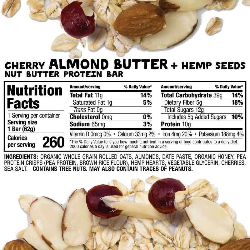 Bobo's Nut Butter Bar - Cherry Almond Butter -2oz