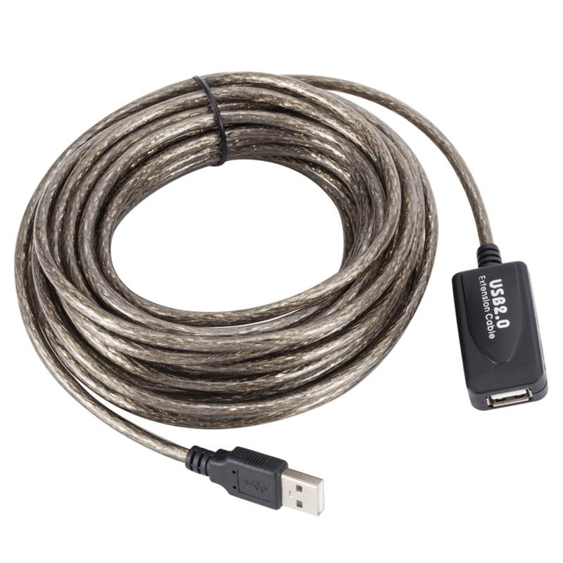 5M/16.4ft 10M/32.8ft 15M/49.2ft USB 2.0 Extension Cable USB Adapter Extension Cable Usb Extender Male to Femal Active Repeater USB Connector Cord Wire