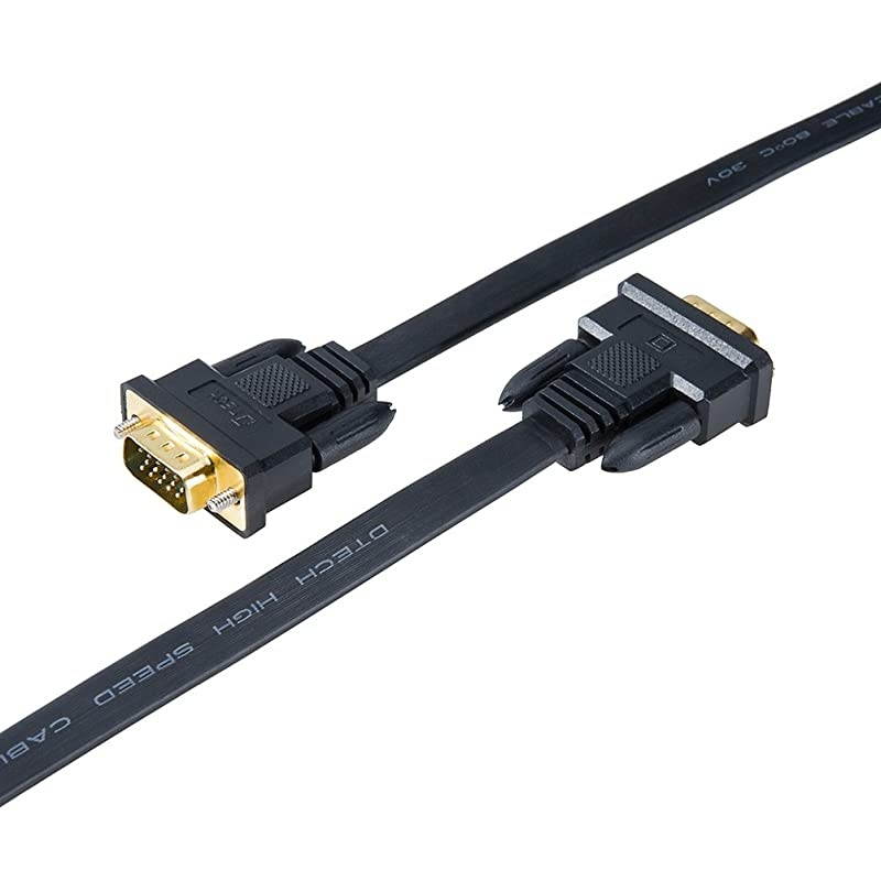Cables Direct Online 100FT SVGA Monitor Cable, Male to Male 1080P Super VGA Display Cord for PC Projector Laptop TV