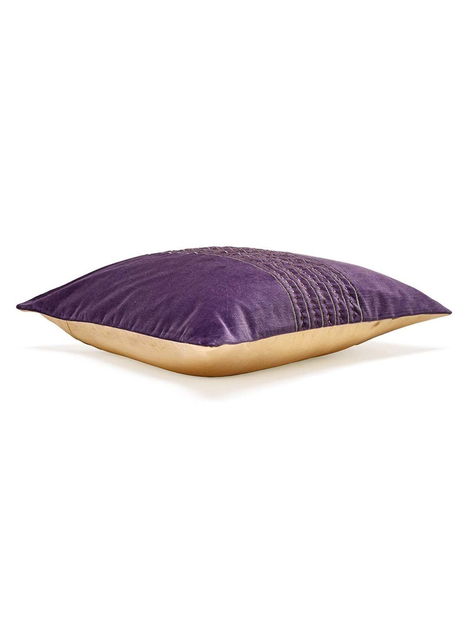@home Nilkamal Lavender Cotton Cushion Cover