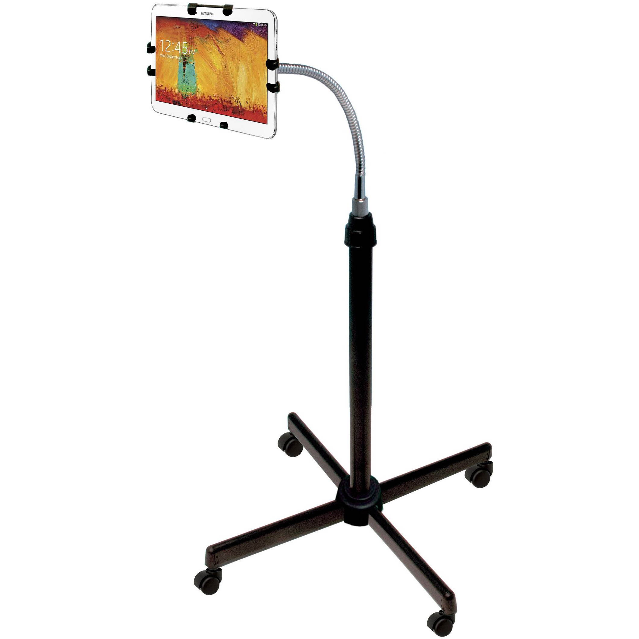 CTA Digital PAD-UAFS Height-Adjustable Gooseneck Stand with Casters for iPad/Tablet
