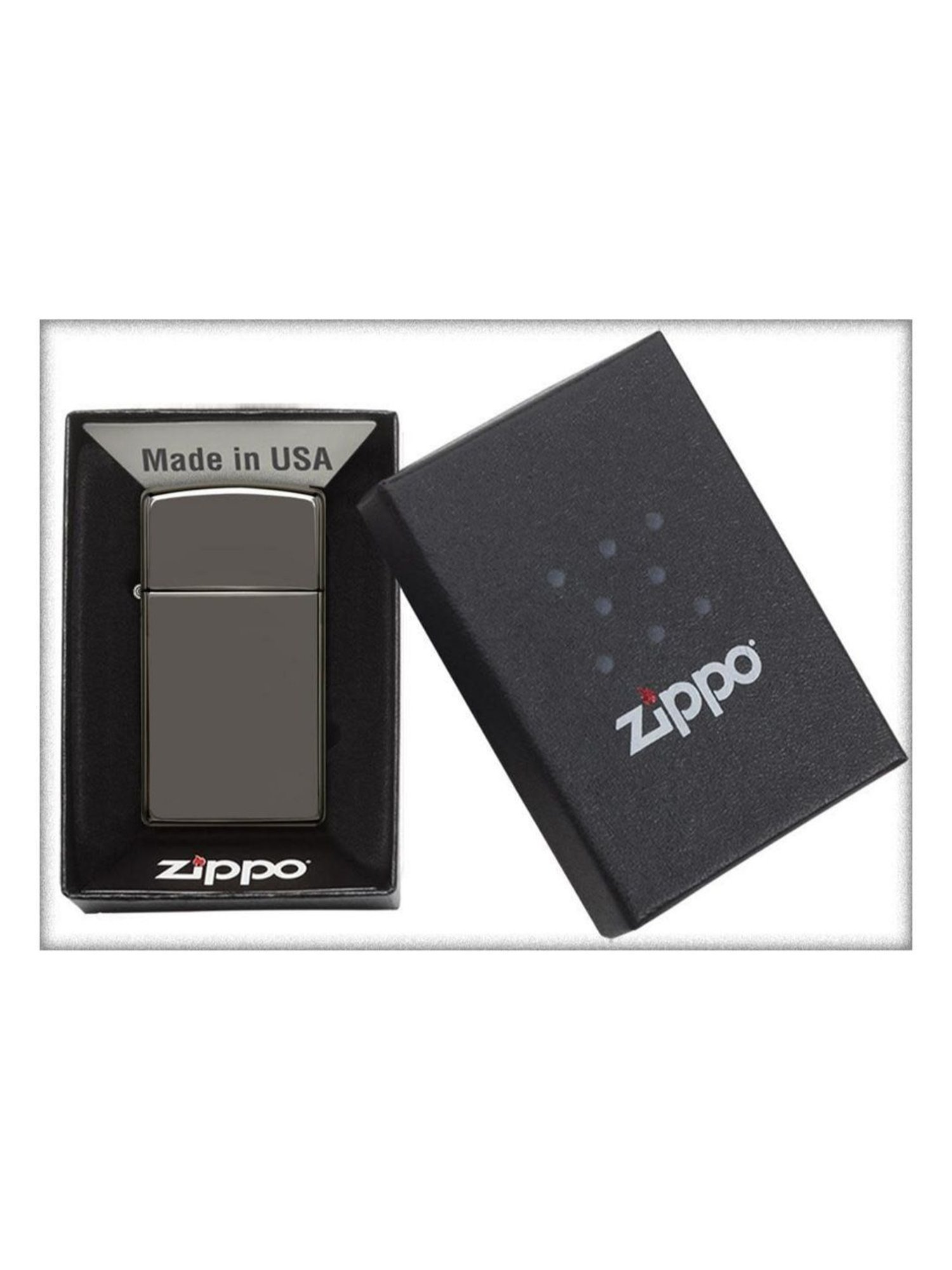 Zippo Mettalic Grey Brass Pocket Lighter