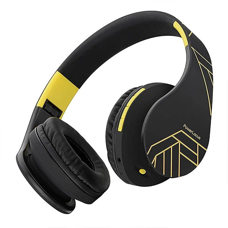 Bluetooth OverEar Headphones Wireless Stereo Foldable Headphones Wireless and Wired Headsets with Builtin Mic Micro SDTF FM for iPhoneSamsungiPadPC BlackYellow