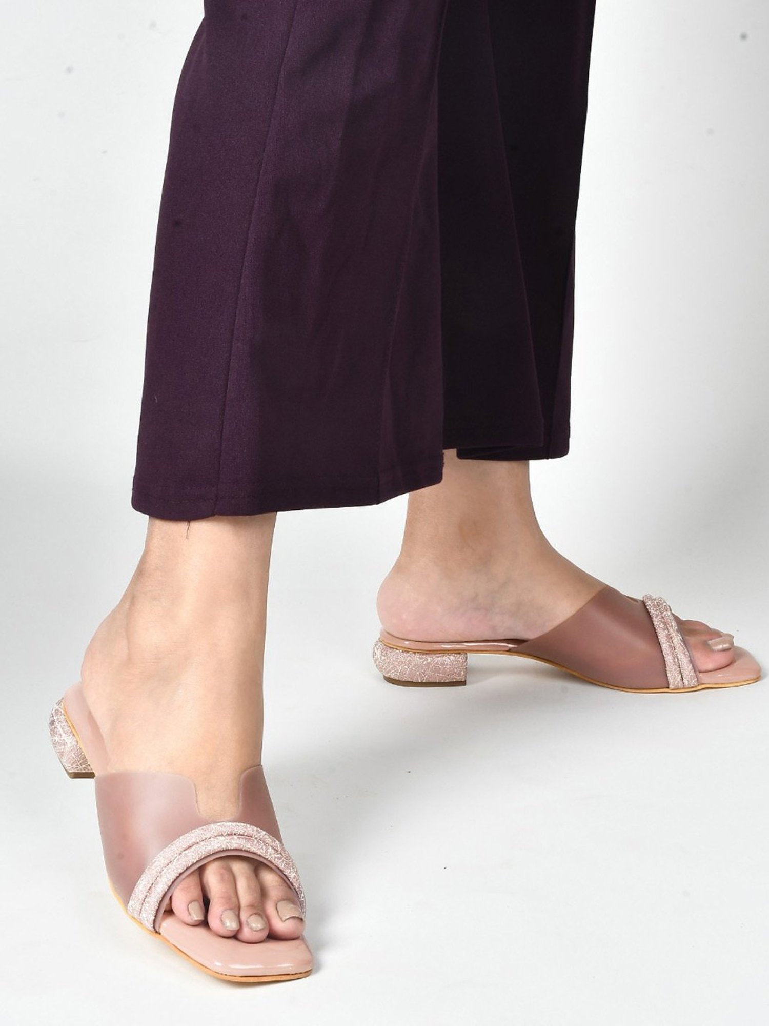 The White Pole Women's Pink Casual Sandals