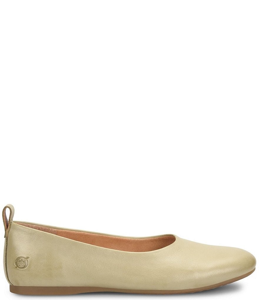 Born Beca Leather Slip-On Flats
