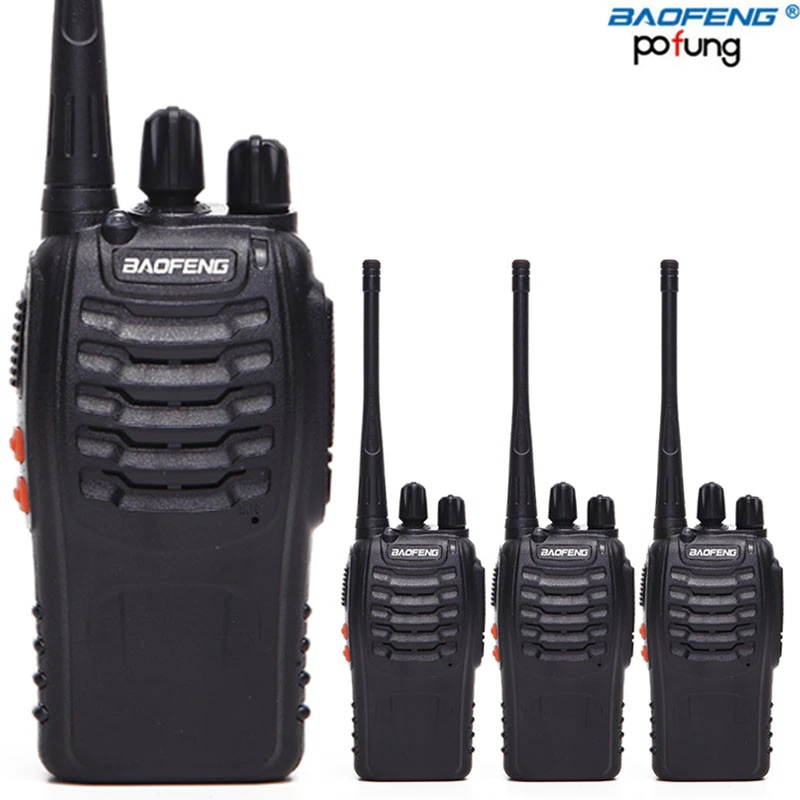 4 PCS Baofeng BF-888S Walkie Talkie  5W Two-way radio Portable CB Radio UHF 400-470MHz 16CH Comunicador Transmitter Transceiver