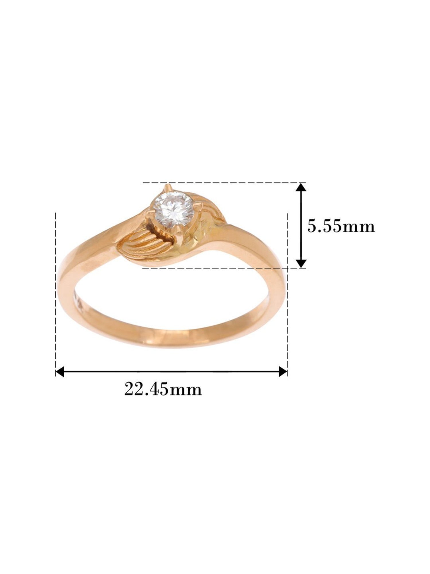 CKC 22k Gold & Diamond Ring for Women