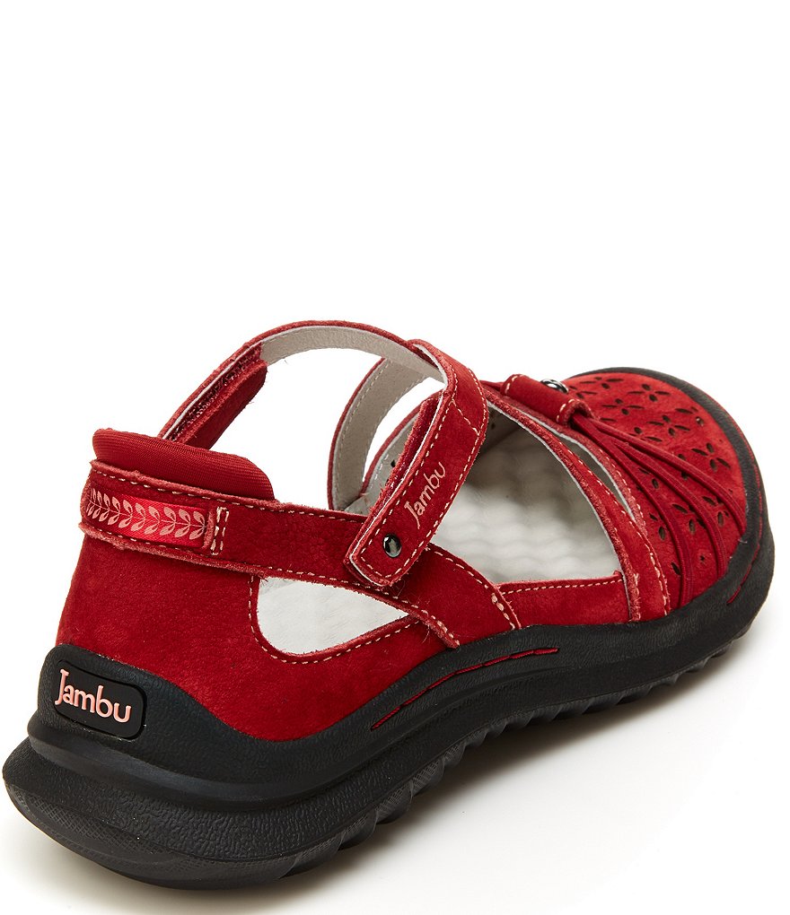 Jambu Pine Suede Cross Strap Mary Janes