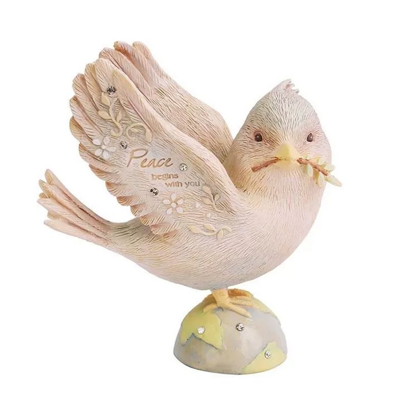 Foundations 4.75" Peace Bird Begins With You  -  Decorative Figurines