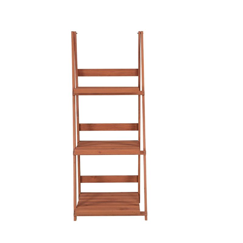 Rectangular 3 Tier A-frame Plant Stand - Brown - Leisure Season