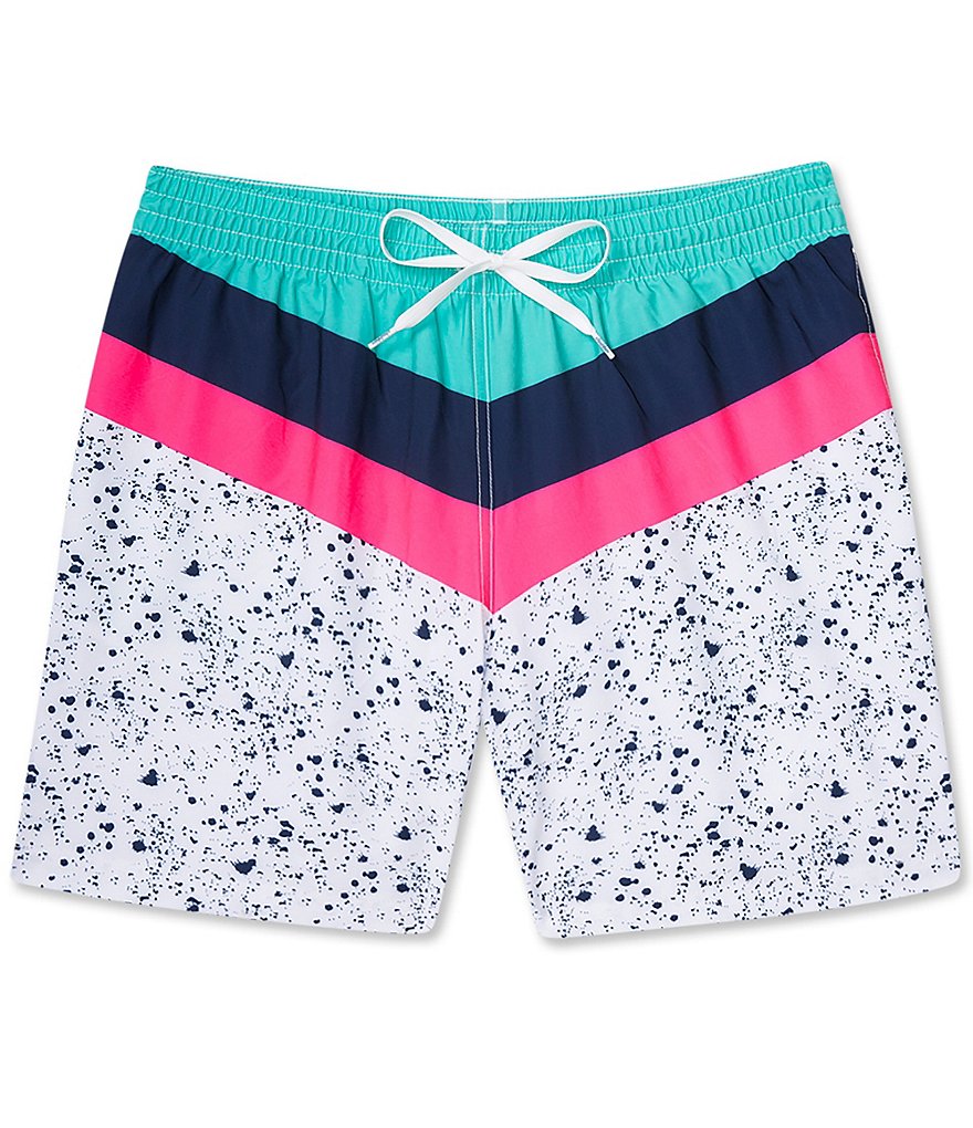 Chubbies The Aquatic Libations 7#double; Inseam Stretch Swim Trunks