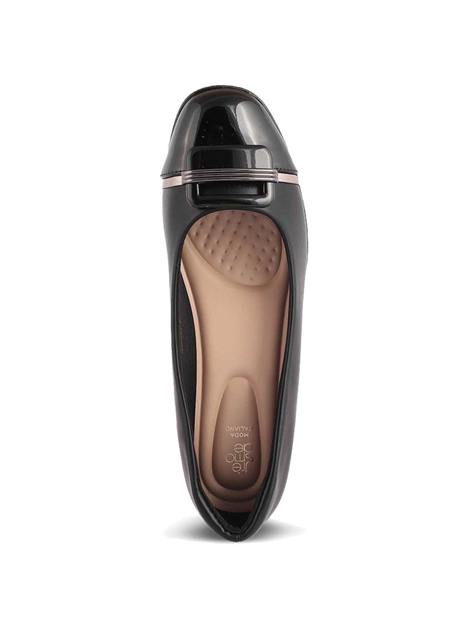 Tresmode Women's Black Wedge Ballets