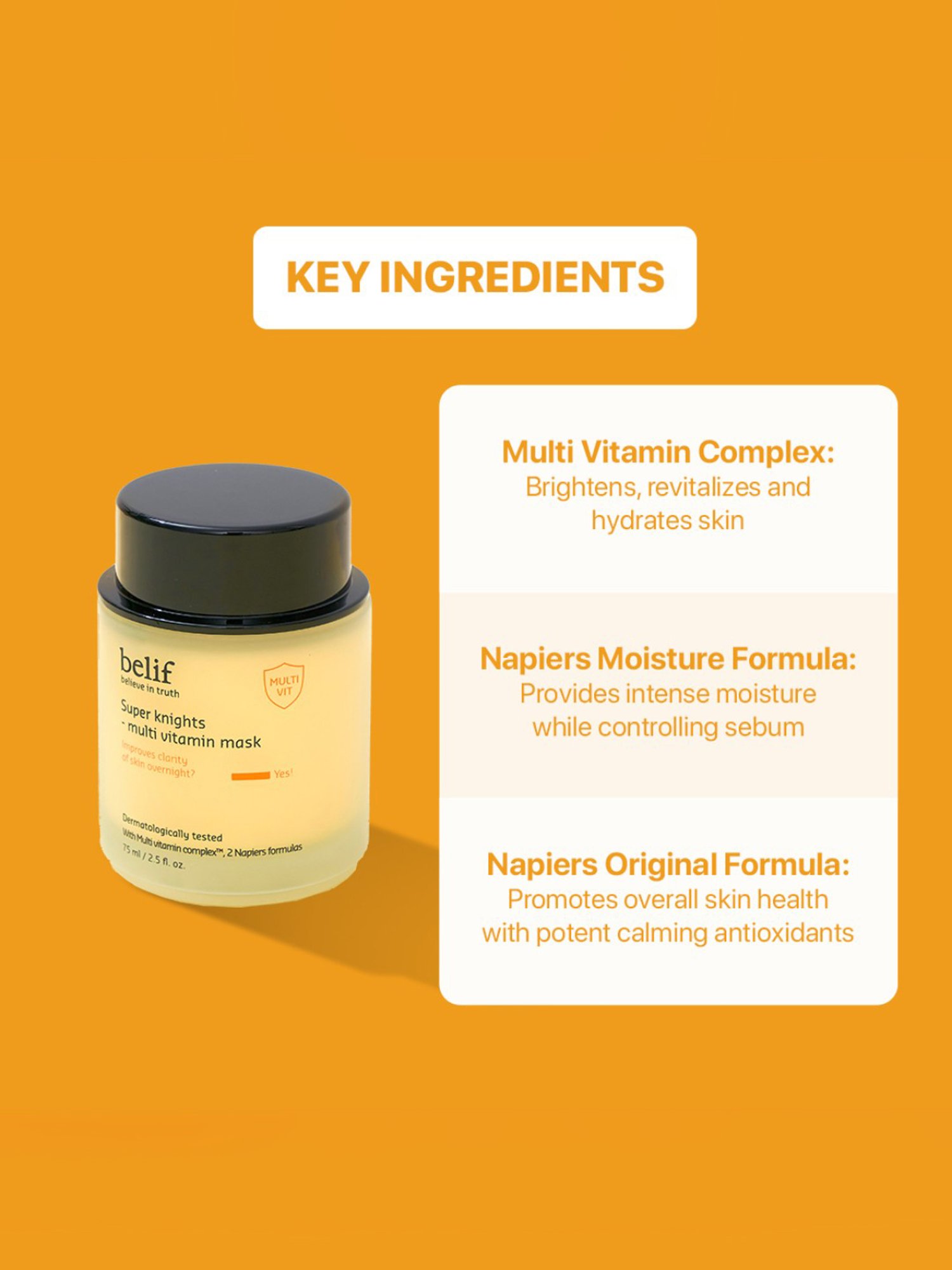Belif Super Knights - Multi Vitamin Mask - 75 ml