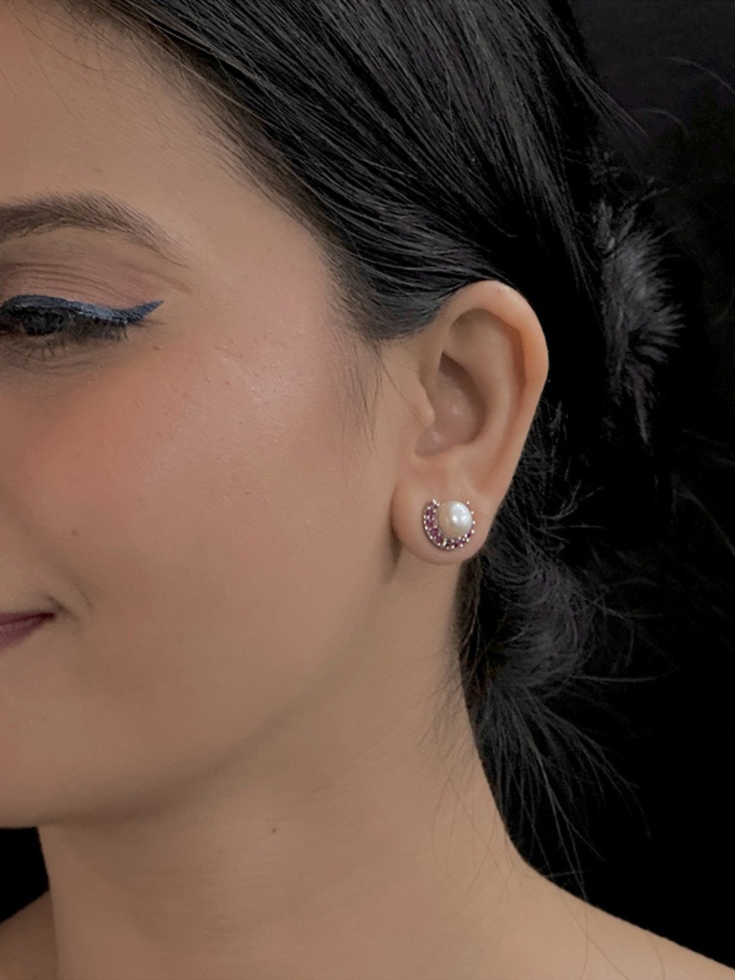 Sri Jagdamba Pearls Dheeksha Pearl Earrings for Women and Girls