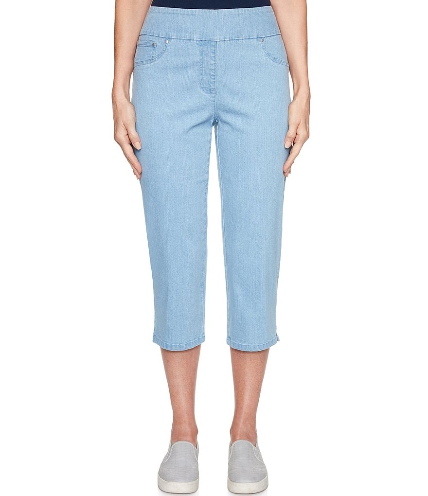Ruby Rd. Pull-On Extra Stretch Denim Cropped Capri