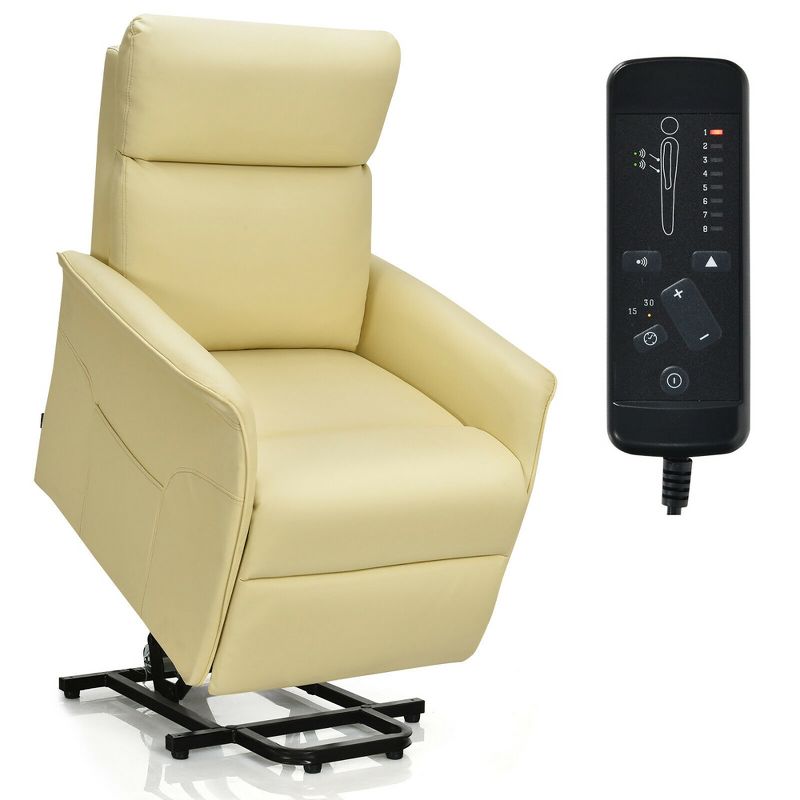 Gorelax Electric Power Lift Massage Recliner Chair Sofa w/Remote Control Beige