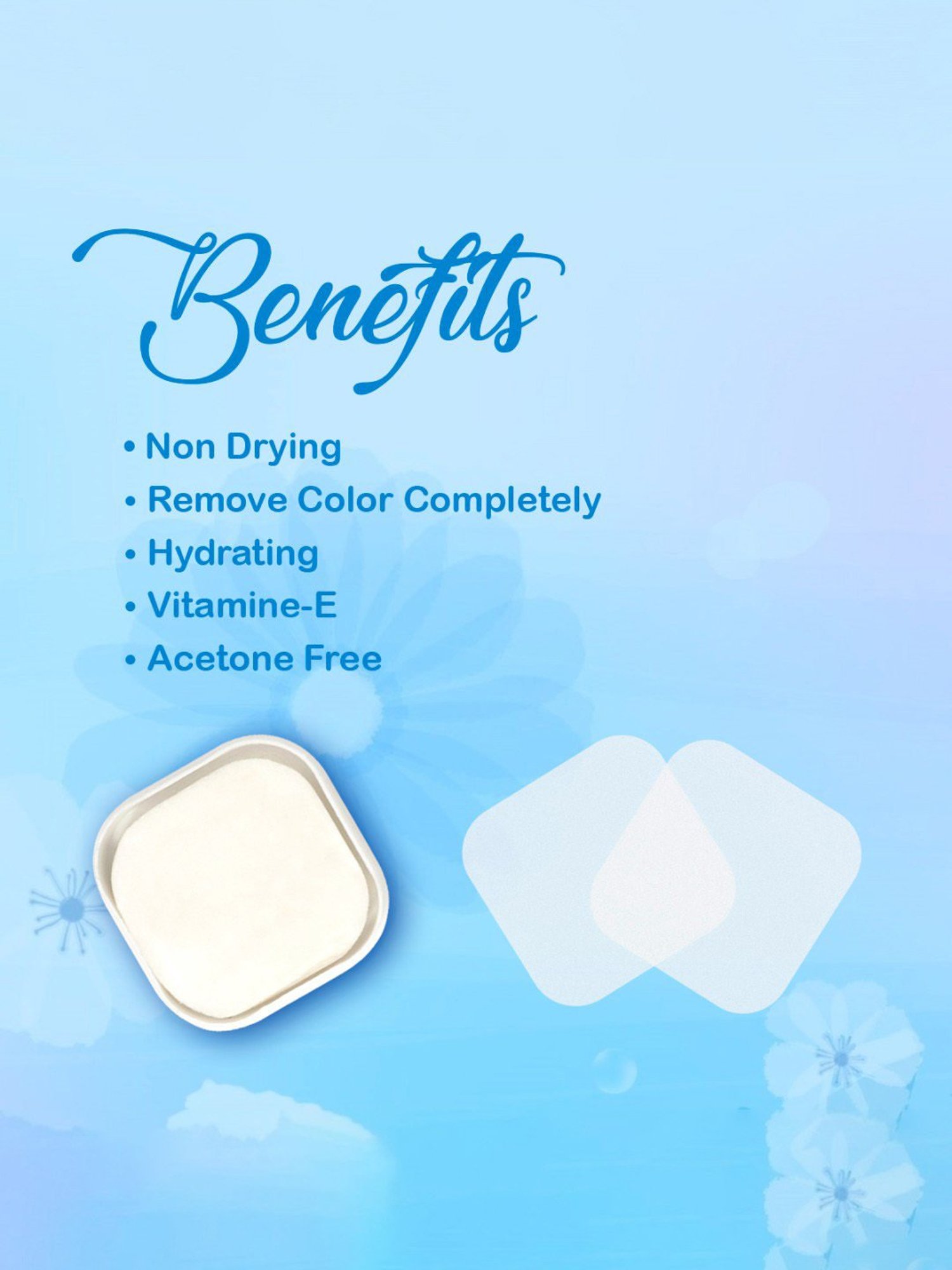 GLAM Nail Wipes Lavender Fragrance - 36 Wipes