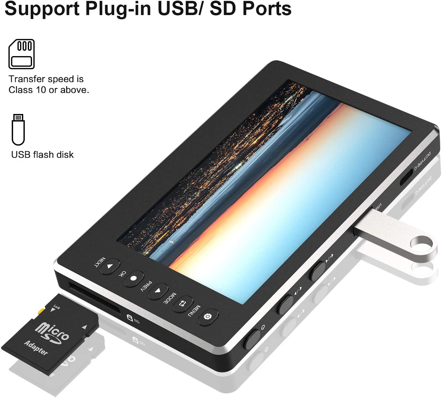 DIGITNOW HD Video Capture Box 1080P 60FPS USB 2.0 Video to Digital Converter with 5" OLED Screen, AV&HDMI Video Recorder Capture from VCR, DVD, VHS Tapes, Hi8, Camcorders, Gaming Systems