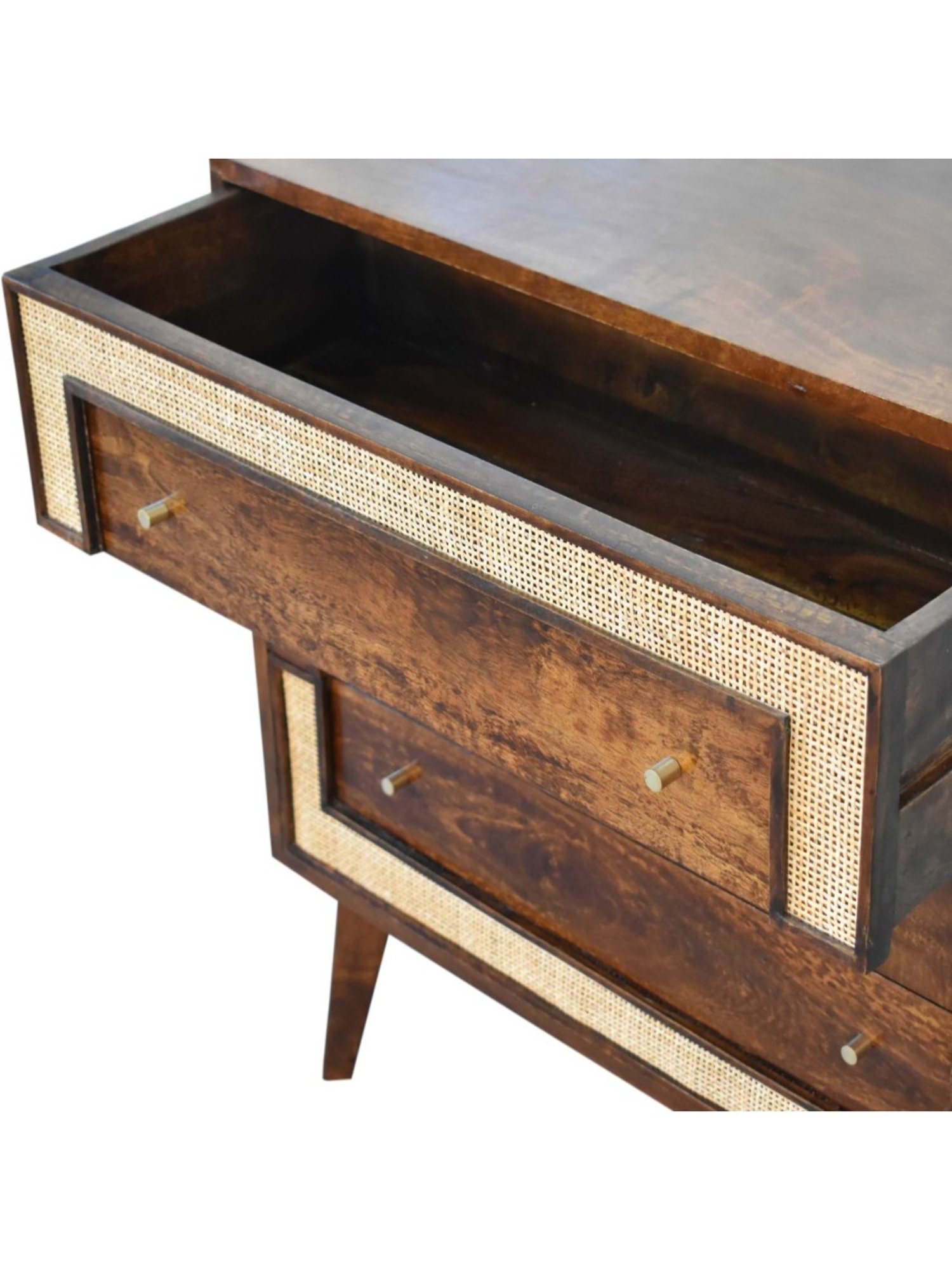 Artisan Furniture Close-knit Chestnut Brown Wood Chest