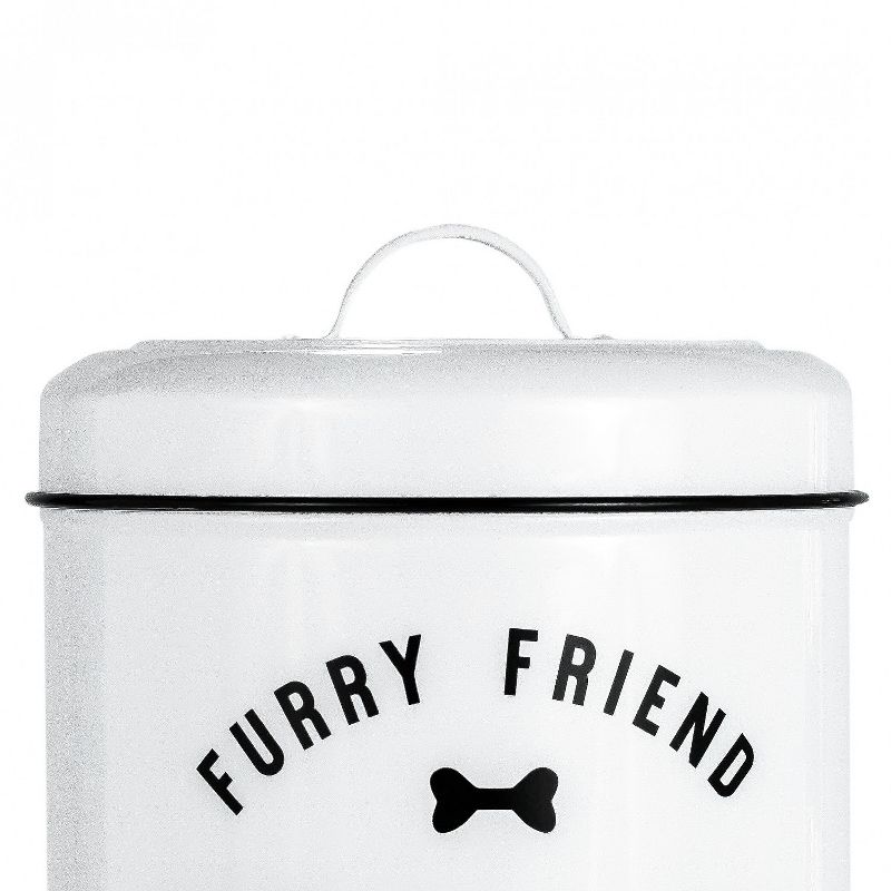 Amici Pet Dog Kiss Metal Food Canister, X-Large, 140oz