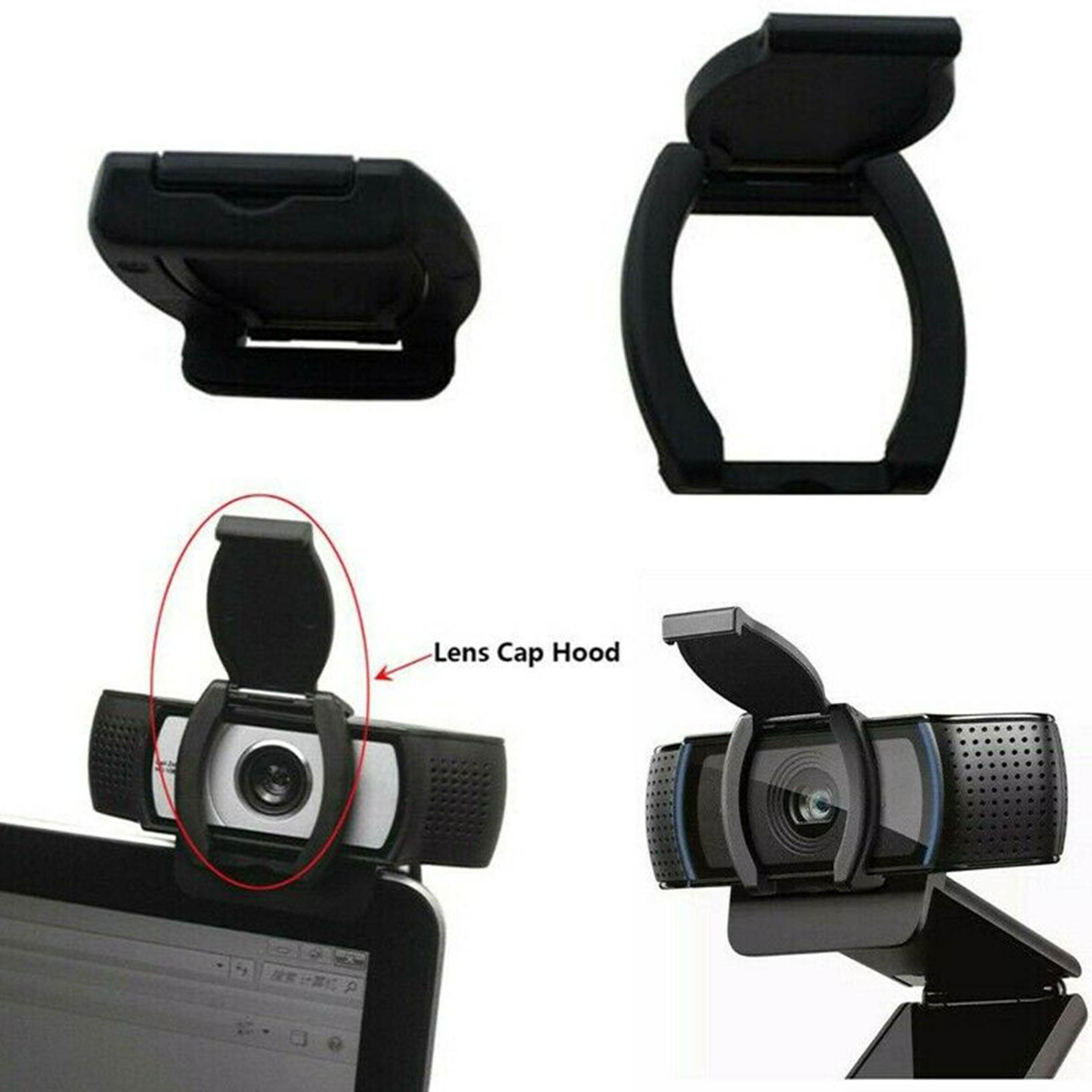 HUYUN The Webcam Privacy Shutter Protects Lens Cap Hood Cover for Logitech HD Pro Webcam C920 & C930e & C922X