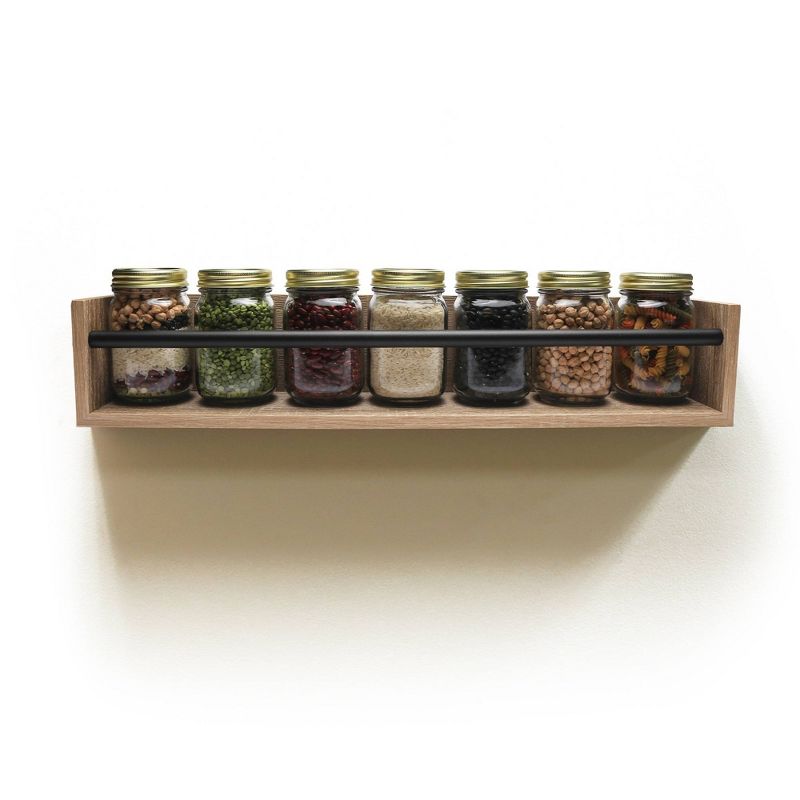 24" x 10" Utility Rack Shelf White Oak - InPlace