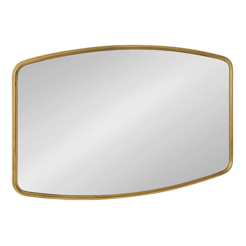 20" x 32" Caskill Irregular Wall Mirror Gold - Kate & Laurel All Things Decor