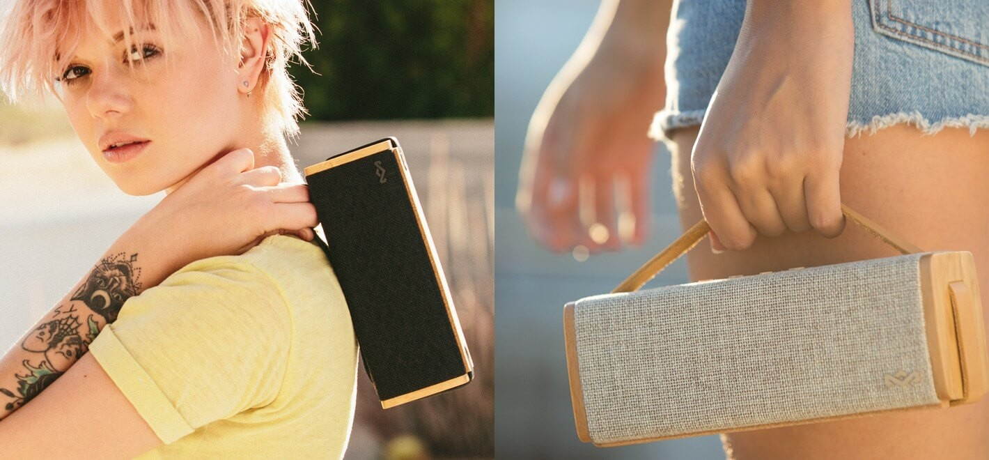 House Of Marley Riddim BT Bluetooth Speaker, Signature Black, EM-JA012-SB