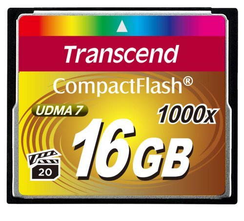 Transcend 16GB Ultimate  Compact Flash (CF) Flash Card Model TS16GCF1000