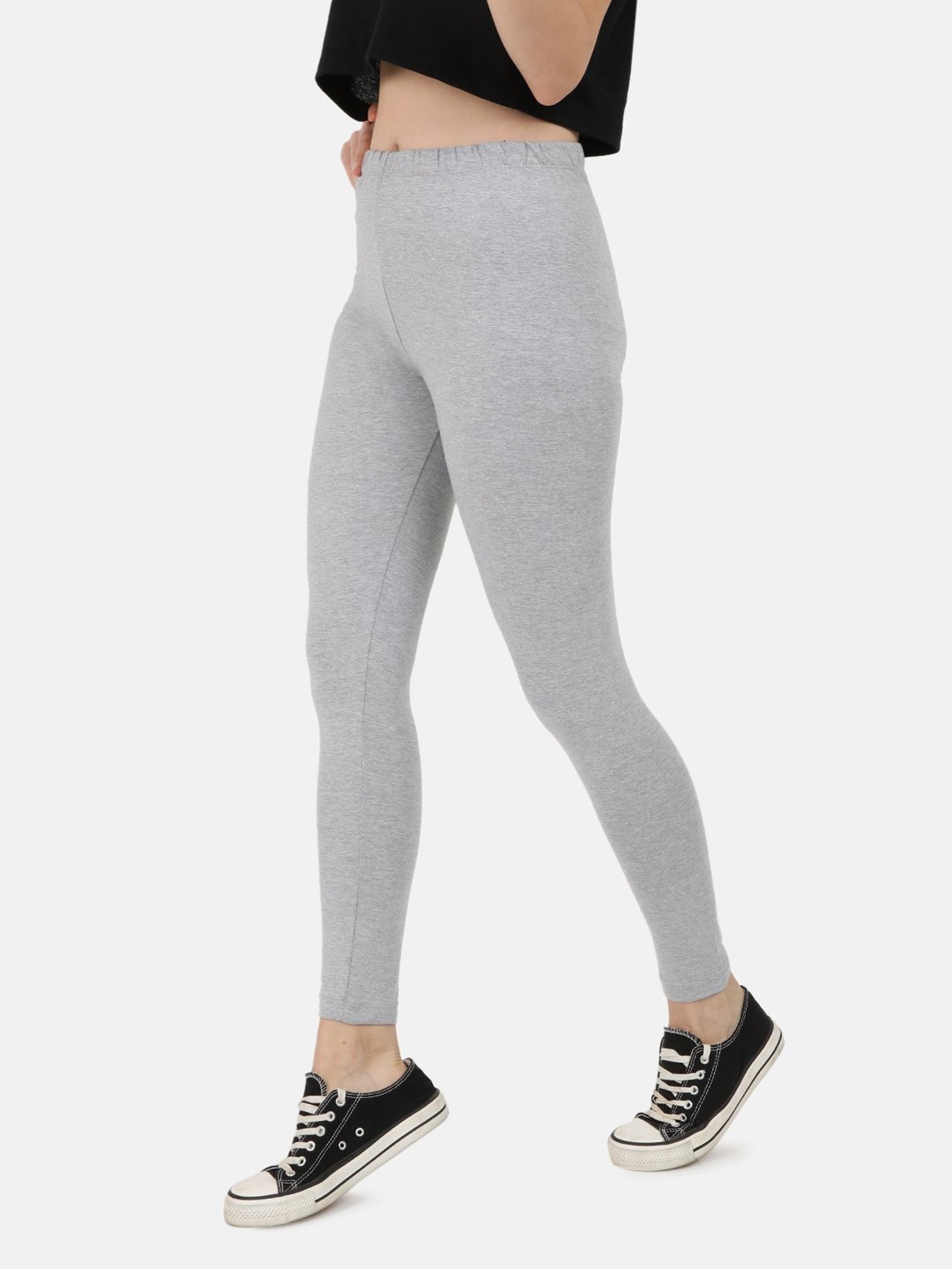 Bene Kleed Multicolor Cotton Slim Fit Leggings (Pack Of 3)