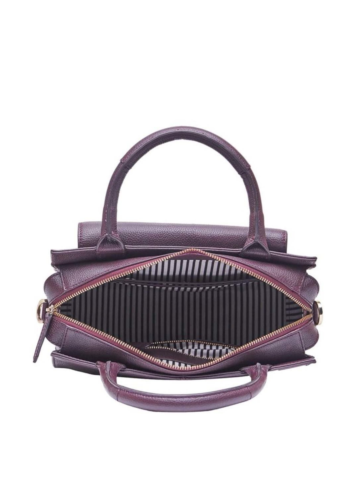 Tohl Burgundy Solid Small Handbag