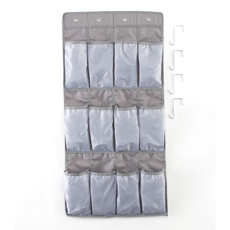 Lakeside Door Hanging 12-Pocket Organizer with Top Hooks - 5 Pieces