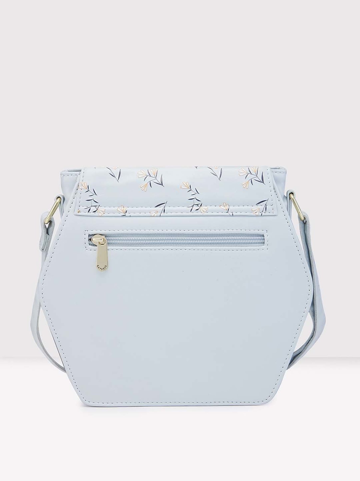 Caprese MERIDA Blue Floral Medium Sling Handbag