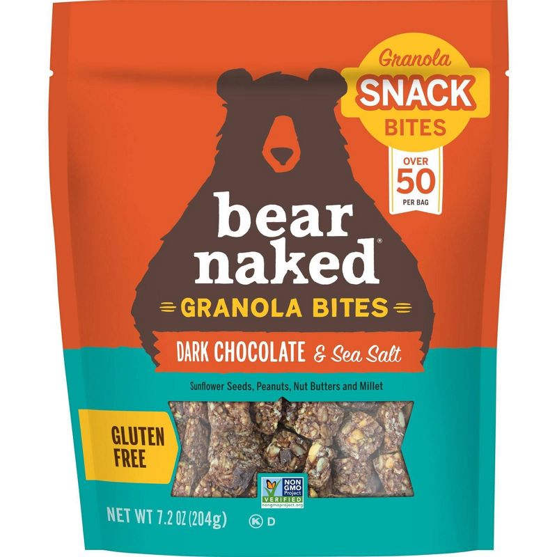 Bear Naked Gluten Free Dark Chocolate Sea Salt Granola Bites - 7oz