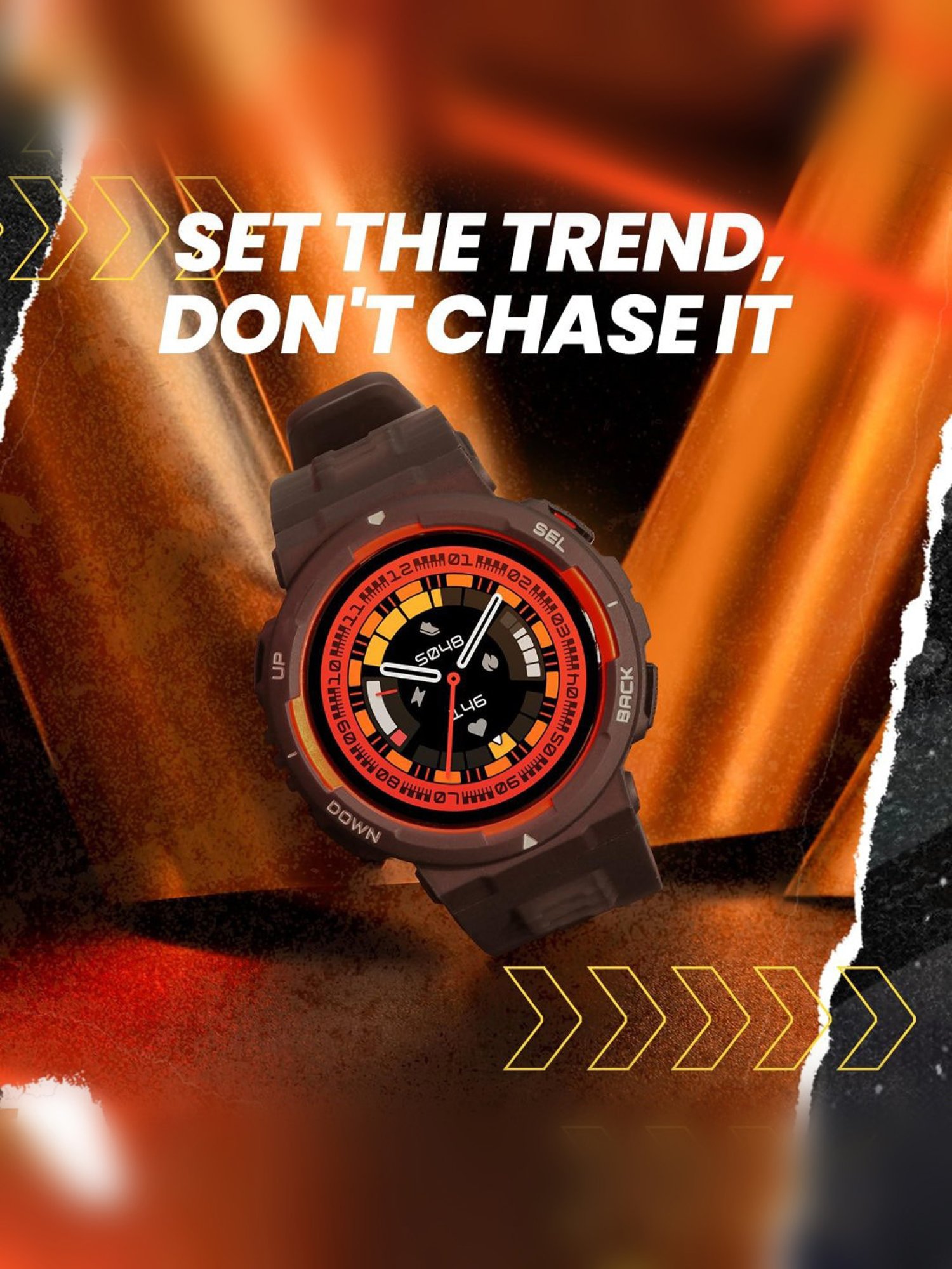 Amazfit Active Edge Smartwatch with Stylish Rugged Sport & Fitness Design, GPS (Lava Black)